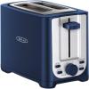bella 4 Slice Toaster with Auto Shut Off, Extra Wide Slots & Removable Crumb Tray and Cancel, Defrost & Reheat Function, Toast Bread & Bagel, Black(Blue)