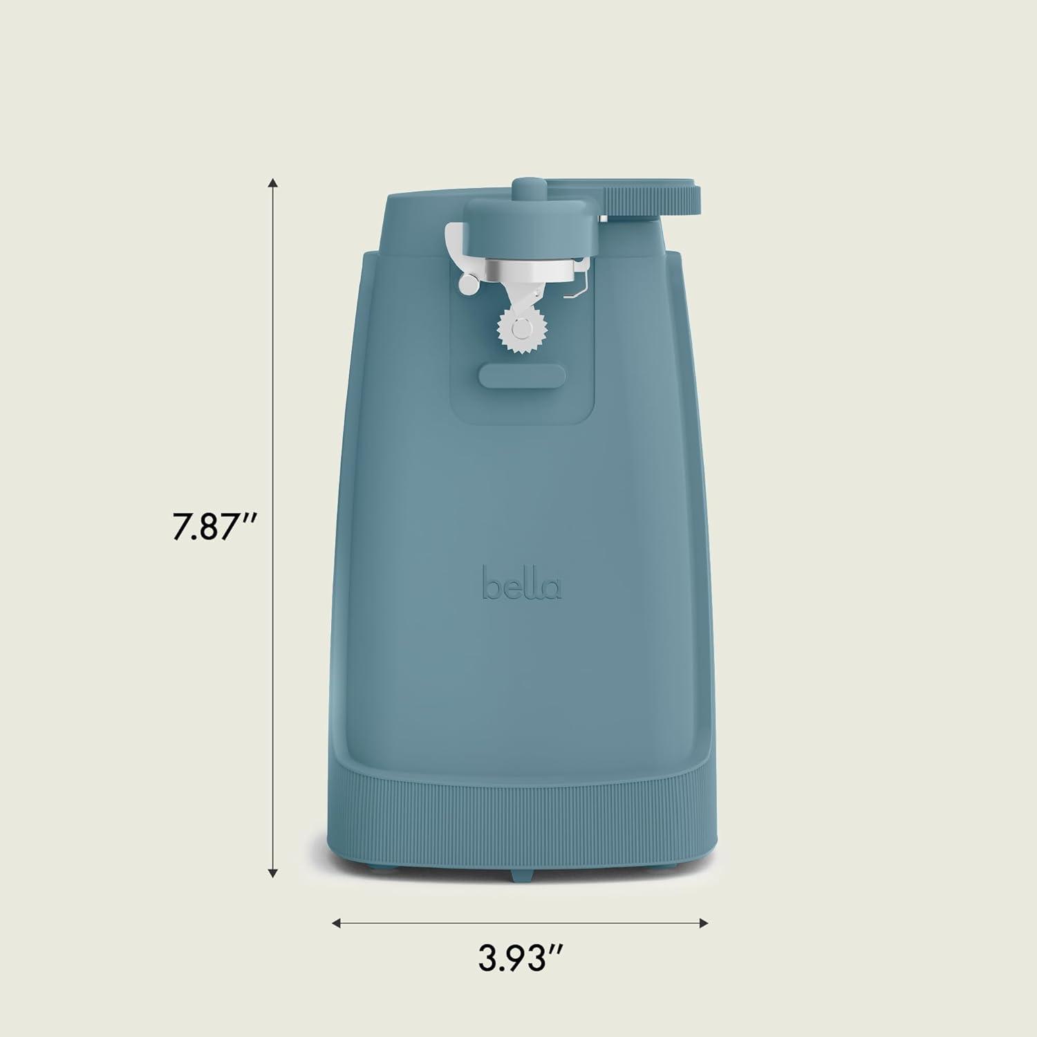 image:imagebella Automatic Can Opener Hands Free Battery Operated Cordless Stainless steel blade to open any Size Can with Magnet to Safely Remove Lid Seamless Opening Decreases Sharp Edges SlateSurf