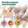 BELLA Immersion Hand Blender, Portable Mixer with Whisk Attachment – Electric Handheld Juicer, Shakes, Baby Food and Smoothie Maker, Stainless Steel, Black(Sage)
