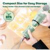 BELLA Immersion Hand Blender, Portable Mixer with Whisk Attachment – Electric Handheld Juicer, Shakes, Baby Food and Smoothie Maker, Stainless Steel, Black(Sage)