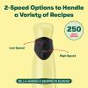 BELLA Immersion Hand Blender, Portable Mixer with Whisk Attachment – Electric Handheld Juicer, Shakes, Baby Food and Smoothie Maker, Stainless Steel, Black(Yellow)