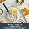 bella 2 Piece Compact Masher and Whisk Set, Fold Flat, Stainless steel and silicone, Foldable Masher, Ballon Whisk, Flat Whisk, Non-stick, Nonslip, Heat safe to 425°F, Slate(Oatmilk)