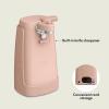bella Automatic Can Opener​, Hands Free, Battery Operated, Cordless, Stainless steel blade to open any Size Can with Magnet to Safely Remove Lid, Seamless Opening Decreases Sharp Edges, Slate(Blossom)