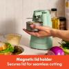 bella Automatic Can Opener​, Hands Free, Battery Operated, Cordless, Stainless steel blade to open any Size Can with Magnet to Safely Remove Lid, Seamless Opening Decreases Sharp Edges, Slate(Seaglass)