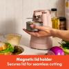 bella Automatic Can Opener​, Hands Free, Battery Operated, Cordless, Stainless steel blade to open any Size Can with Magnet to Safely Remove Lid, Seamless Opening Decreases Sharp Edges, Slate(Blossom)