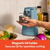 bella Automatic Can Opener​, Hands Free, Battery Operated, Cordless, Stainless steel blade to open any Size Can with Magnet to Safely Remove Lid, Seamless Opening Decreases Sharp Edges, Slate(Surf)