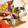 bella Automatic Can Opener​, Hands Free, Battery Operated, Cordless, Stainless steel blade to open any Size Can with Magnet to Safely Remove Lid, Seamless Opening Decreases Sharp Edges, Slate(Slate)