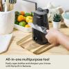 bella Automatic Can Opener​, Hands Free, Battery Operated, Cordless, Stainless steel blade to open any Size Can with Magnet to Safely Remove Lid, Seamless Opening Decreases Sharp Edges, Slate(Black)