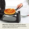 bella Classic Rotating Belgian Waffle Maker with Nonstick Plates, Removable Drip Tray, Adjustable Browning Control and Cool Touch Handles, Stainless Steel(Polished Stainless Steel)