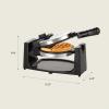 bella Classic Rotating Belgian Waffle Maker with Nonstick Plates, Removable Drip Tray, Adjustable Browning Control and Cool Touch Handles, Stainless Steel(Polished Stainless Steel)