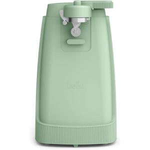 bella Automatic Can Opener​, Hands Free, Battery Operated, Cordless, Stainless steel blade to open any Size Can with Magnet to Safely Remove Lid, Seamless Opening Decreases Sharp Edges, Slate(Seaglass)