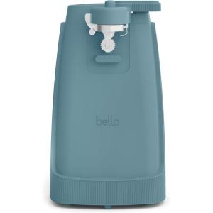 bella Automatic Can Opener​, Hands Free, Battery Operated, Cordless, Stainless steel blade to open any Size Can with Magnet to Safely Remove Lid, Seamless Opening Decreases Sharp Edges, Slate(Surf)